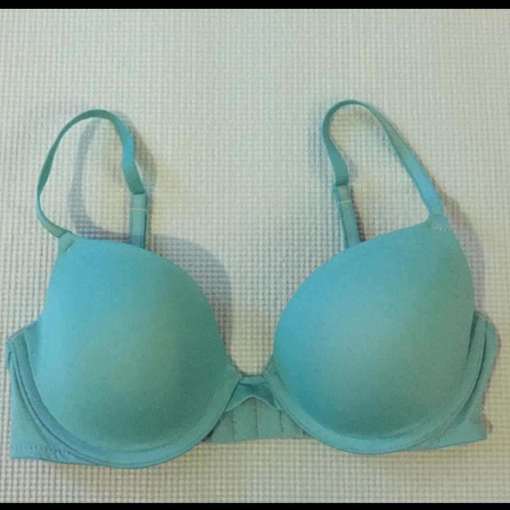 VS Pink “Wear Everywhere Demi” bra 32C teal